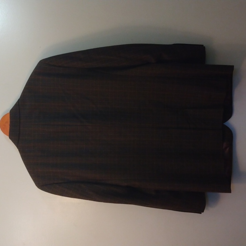 Jos. A. Bank Signature Collection Brown Wool Plaid/Glen Check Sport Jacket 42R - Picture 14 of 14